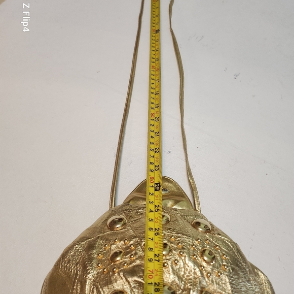 Splendid Metallic Gold Crossbody Bag EUC - Picture 10 of 15